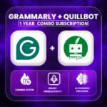 Grammarly + Quillbot Combo Subscription 1 Year | Best AI Writing Tools Bundle